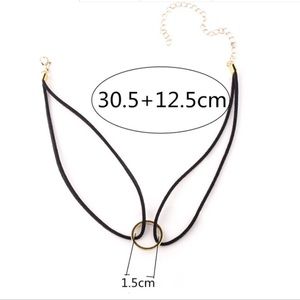 Gold Ring Choker
